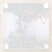 Dragon Castle ART Glasuntersetzer (Rückseite)