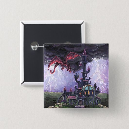 Dragon Castle Button (Vorne & Hinten)