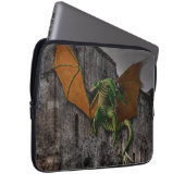 Dragon & Castle Fantasy Kunstwerk Laptopschutzhülle (Vorne Rechts)