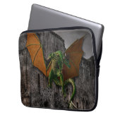 Dragon & Castle Fantasy Kunstwerk Laptopschutzhülle (Vorderseite Links)