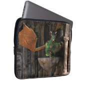 Dragon & Castle Fantasy Kunstwerk Laptopschutzhülle (Vorne Rechts)