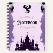 Dragon Castle Fantasy Notebook Notizblock (Vorderseite)