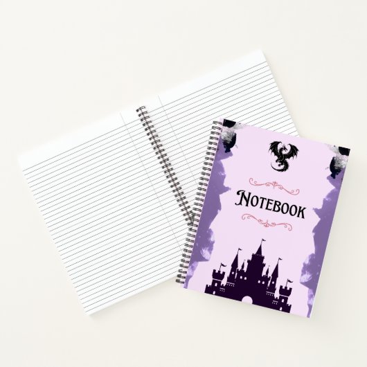 Dragon Castle Fantasy Notebook Notizblock (Innenseite)