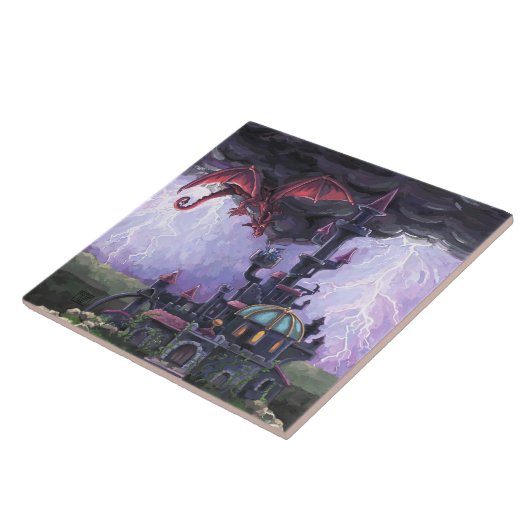 Dragon Castle Fliese (Seite)