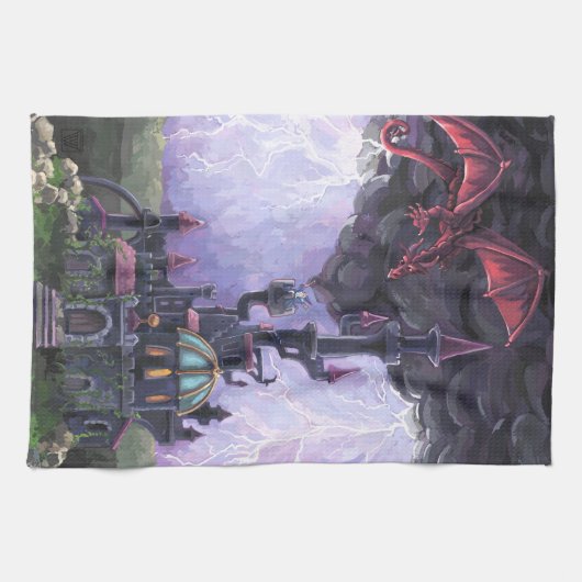 Dragon Castle Geschirrtuch (Horizontal)