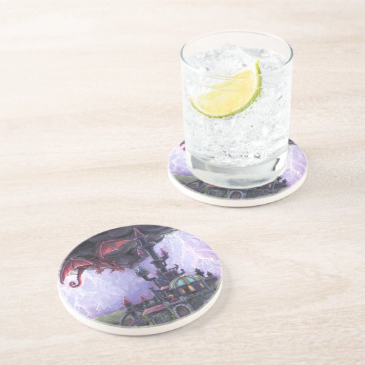 Dragon Castle Getränkeuntersetzer (Seite)