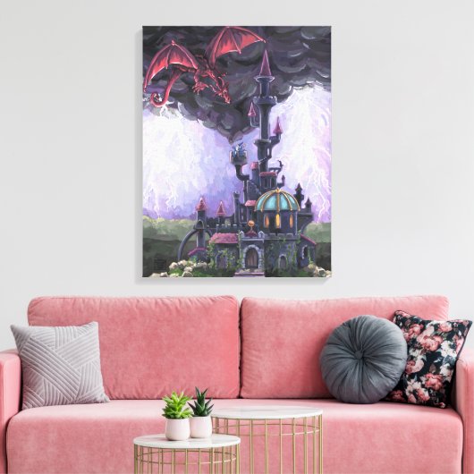 Dragon Castle Leinwanddruck (Insitu (Wohnzimmer))
