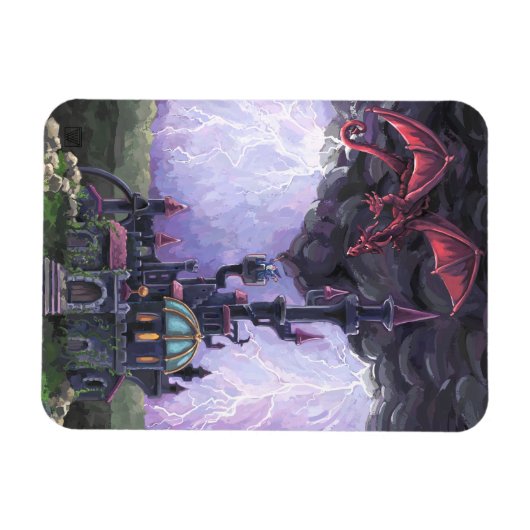 Dragon Castle Magnet (Horizontal)