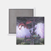 Dragon Castle Magnet (Vorderseite/Rückseite)