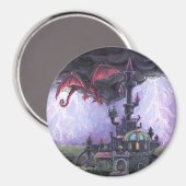 Dragon Castle Magnet (Vorderseite/Rückseite)