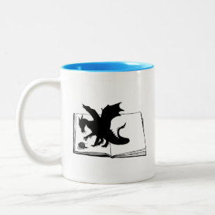 Dragon Cat Book Yarn Zweifarbige Tasse