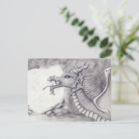 Dragon Cave Postkarte (Stehend Vorderseite)