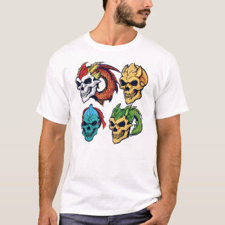 Dragon Chic Skull - Niedliches Anime Inspiriert T-Shirt