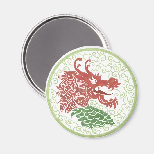 Dragon China Magnet (Vorderseite/Rückseite)
