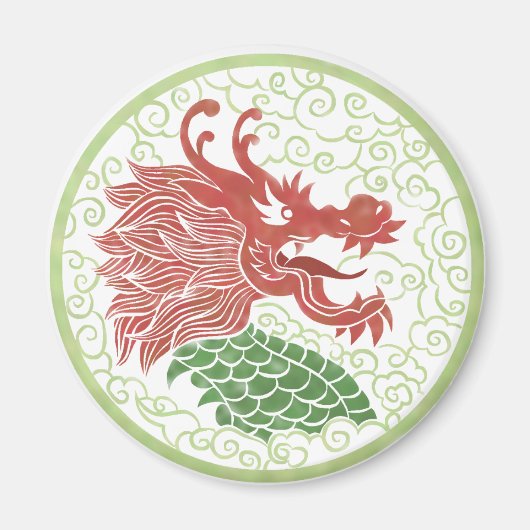 Dragon China Magnet (Vorne)
