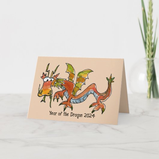 Dragon Chinese New Year Karte (Vorderseite)