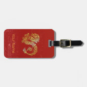 Dragon Chinese Zodiac Horoskop Sternzeichen Gepäckanhänger (Vorderseite horizontal)