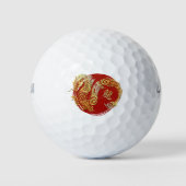 Dragon Chinese Zodiac Horoskop Sternzeichen Golfball (Vorderseite)