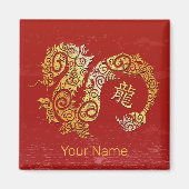 Dragon Chinese Zodiac Horoskop Sternzeichen Magnet (Vorne)