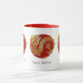 Dragon Chinese Zodiac Horoskop Sternzeichen Tasse (Zentrum)