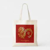Dragon Chinese Zodiac Horoskop Sternzeichen Tragetasche (Rückseite)