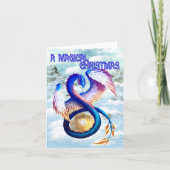 Dragon Christmas Design Karte (Vorderseite)