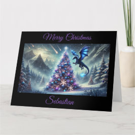 Dragon Christmas Fantasy Card Karte