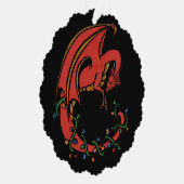 Dragon Christmas Ornament Karte (Rechts)