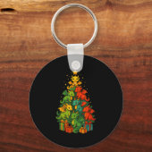 Dragon Christmas Tree Funny Dragon Xmas  Schlüsselanhänger (Vorderseite)