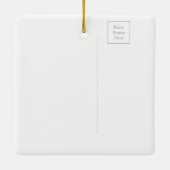 Dragon Christmas Tree Holiday Ceramic Ornament (Rückseite)