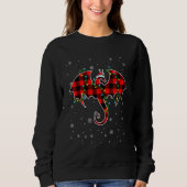 Dragon Christmas Weihnachtsmannmütze Niedlicher Ti Sweatshirt (Vorderseite)