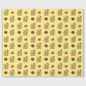 Dragon Christmas Winter Animals Dragon Holiday Geschenkpapier (Flach)