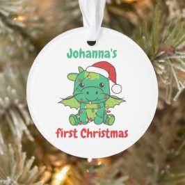 Dragon Christmas Winter Babys erste Weihnachten Ornament