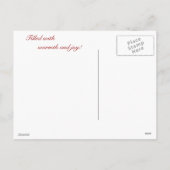 Dragon Christmas Yule Card Feiertagspostkarte (Rückseite)