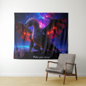 Dragon City 001 Tapestry Wandteppich (Beispiel (Horizontal))