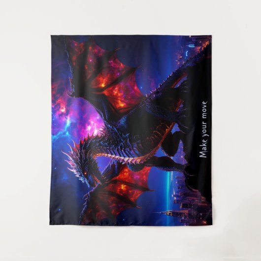 Dragon City 001 Tapestry Wandteppich (Vorderseite)