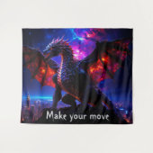 Dragon City 001 Tapestry Wandteppich (Vorderseite (Horizontal))