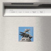 Dragon, City Hall Cardiff, Wales, UK Magnet (In Situ (Geschirrspüler))
