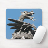 Dragon, City Hall Cardiff, Wales, UK Mousepad (Mit Mouse)