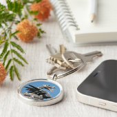 Dragon, City Hall Cardiff, Wales, UK Schlüsselanhänger (Seite)