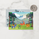 Dragon Classroom Valentines für Kinder Mitteilungskarte (Vorderseite/Rückseite Beispiel)