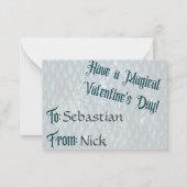 Dragon Classroom Valentines für Kinder Mitteilungskarte (Rückseite)