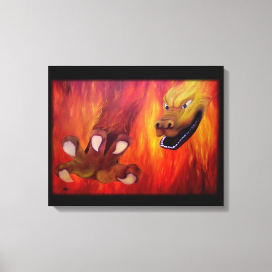 Dragon Claw - Red Dragon Leinwanddruck (Vorderseite)