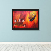 Dragon Claw - Red Dragon Leinwanddruck (Insitu (Holzboden))