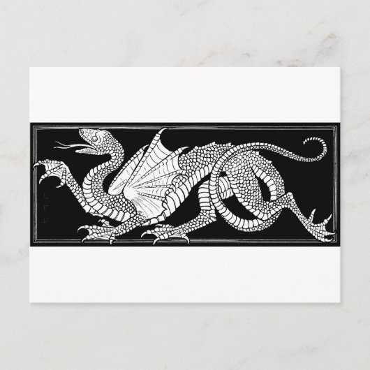 Dragon-clipart-9- Postkarte (Vorderseite)