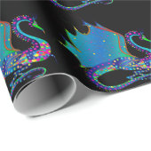Dragon Colorful Kaleidoscope Collection Geschenkpapier (Rolleneckpunkt)