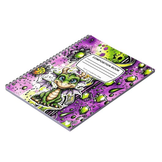 dragon composition book notizblock (Linke Seite)