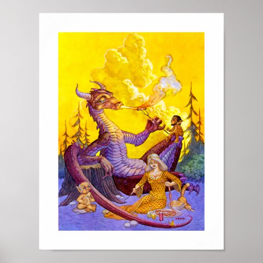 Dragon Cookie Print Poster (Vorne)