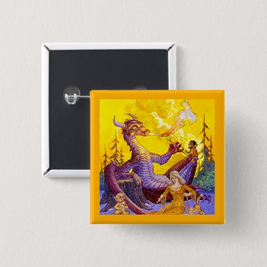 Dragon Cookout Button (Vorne & Hinten)
