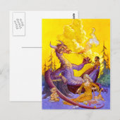 Dragon Cookout Postcard Postkarte (Vorne/Hinten)